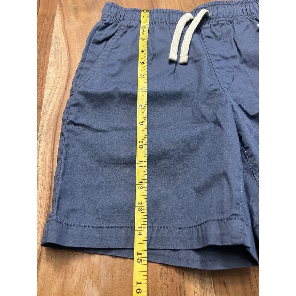 Old Navy Boys Blue Relaxed Dock Shorts Elastic Waist Cotton Size L 10-12 NWT